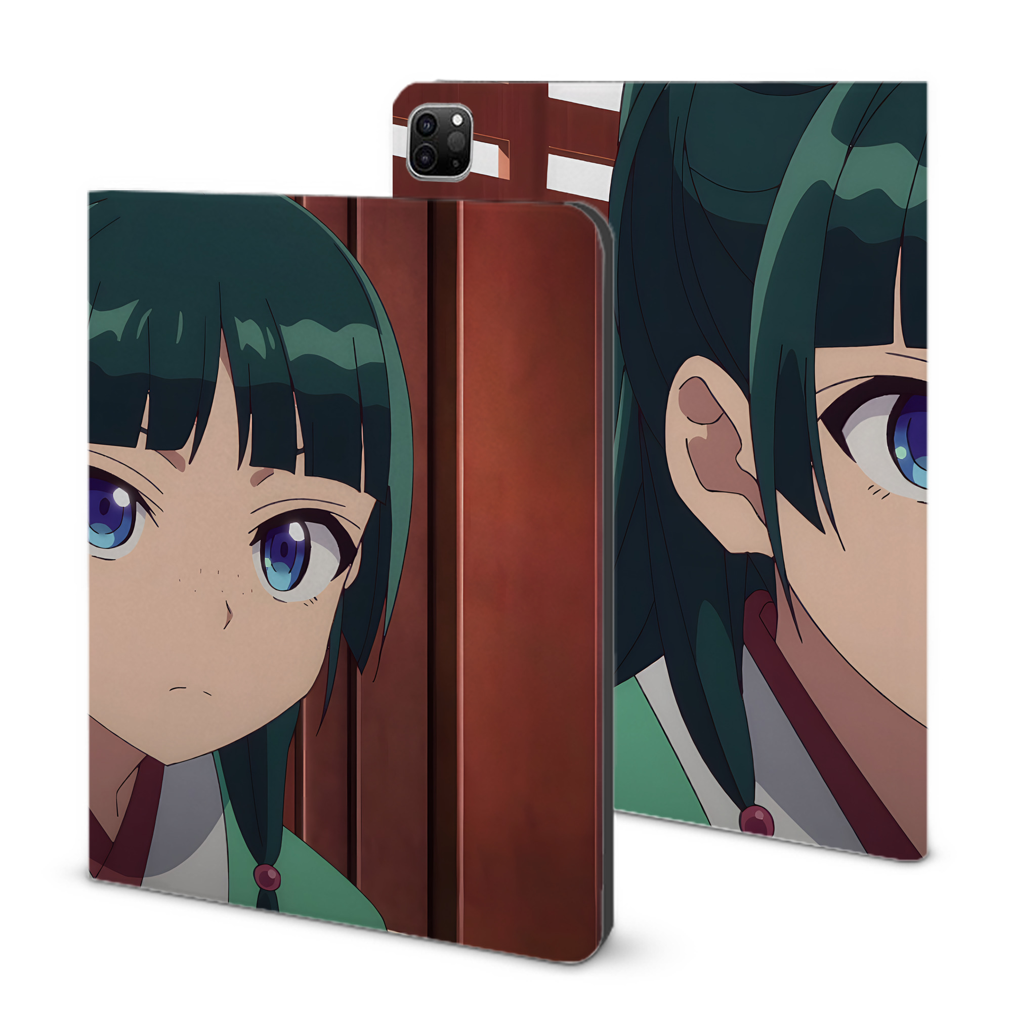 （画像用） 薬屋のひとりごと The Apothecary Diaries IPad ケース ブック型 PUレザー TPU 耐衝撃 軽量 薄型 ペン収納なし 全面保護 IPad 各モデル対応